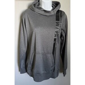 Klim Technical Riding Hoodie Womens Size Medium Gray Gear Vista Fleece High Neck